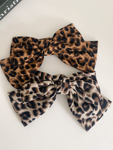 Leopard king Ribbon Hairpin 2color - Design by korea