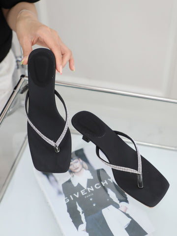 Casual Flip flop cubig heels - Design by korean