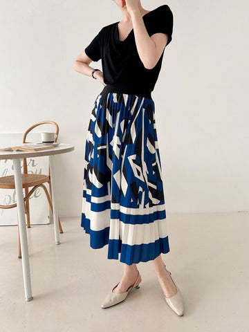Spring Cool Milk COW Pattern Mesh skirts (2 Colors) - Design by korea