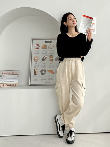 daily cargo banding sweatpants for relaxation 4 Colors - Made in S.korea