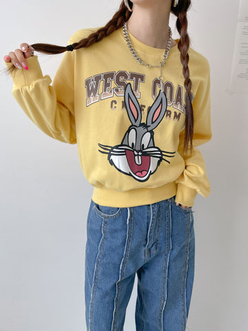 NEW Bunny Cropped SWEATSHIRTS Character T-shirts For Adults 3 Colors